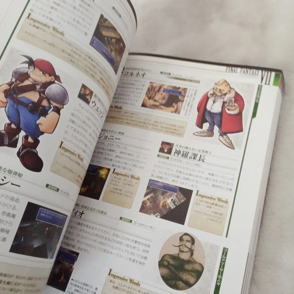 Final Fantasy 20th Anniversary Ultimania File 1 Character Art Book Square Enix